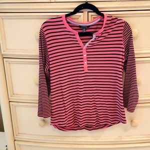 Striped casual long sleeve jersey